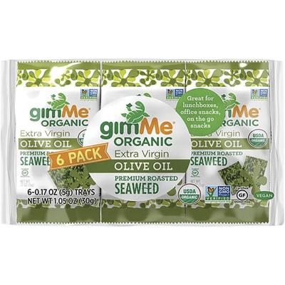 Roasted Seaweed Snacks Olive Oil 6x5g
