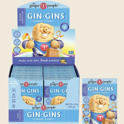 Gin Gins Ginger Candy Super Strength 12x31g