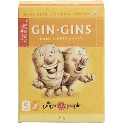 Gin Gins Ginger Candy Hard Double Strength 12x84g