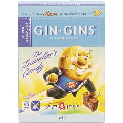 Gin Gins Ginger Candy Super Strength 12x84g