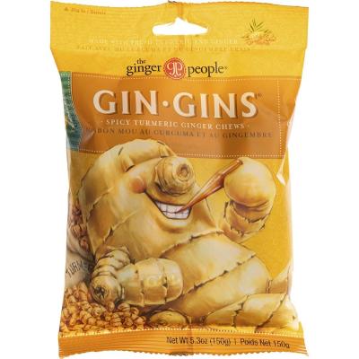 Gin Gins Ginger Candy Chewy Spicy Turmeric 12x150g