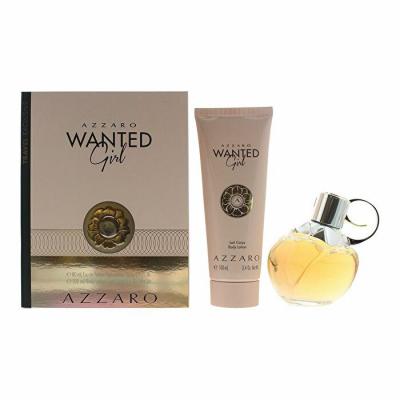 Azzaro Wanted Girl 2pc Gift Set Eau De Parfum Spray & 100ml Body Lotion 80ml