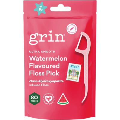 Ultra Smooth Floss Picks Watermelon Flavoured 80pk