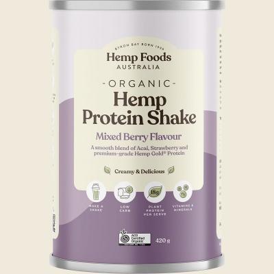Organic Hemp Protein Shake Mixed Berry 420g