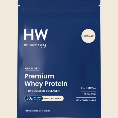 Men's Premium Whey Protein Powder Vanilla 900g