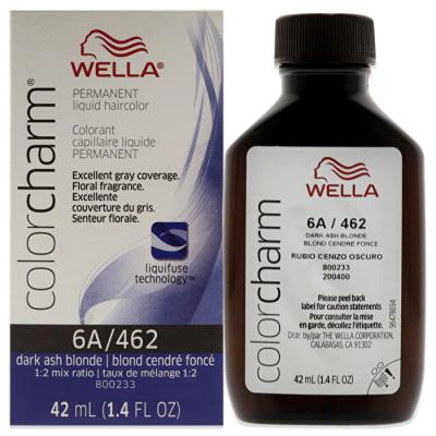 Wella Color Charm Permanent Liquid Hair Color - 462 6a Dark Ash Blonde For Unisex 30ml/1.42oz