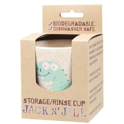Storage/Rinse Cup Dino Biodegradable x8