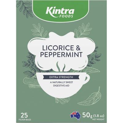 Herbal Tea Bags Licorice & Peppermint Tea 25pk