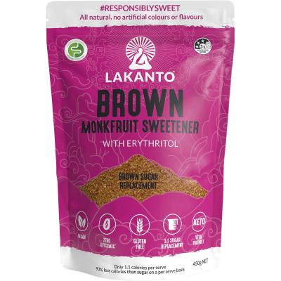 Brown Monkfruit Sweetener Brown Sugar Replacement 450g