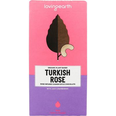 Turkish Rose Cashew Mylk Chocolate With Cranberries 11x80g