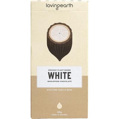 White Wholefood Chocolate with Pure Vanilla Bean 11x80g