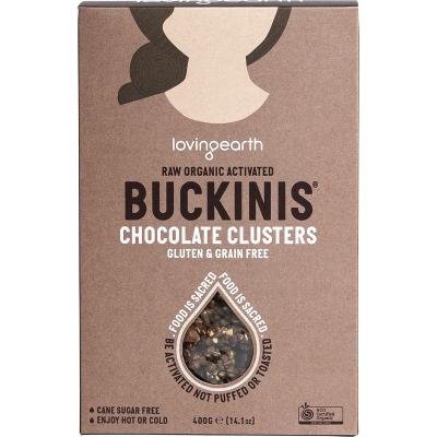 Buckinis Chocolate Clusters 400g