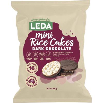 MINI RICE CAKES Dark Chocolate 6x60g