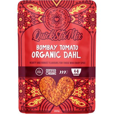 Quick Stix Mix Organic Dahl Bombay Tomato 200g