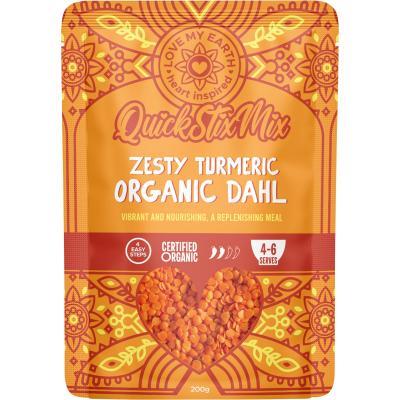 Quick Stix Mix Organic Dahl Zesty Turmeric 200g
