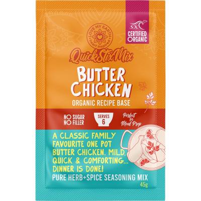 Quick Stix Mix Organic Recipe Base Butter Chicken 10x45g