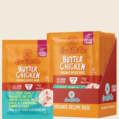 Quick Stix Mix Organic Recipe Base Butter Chicken 10x45g