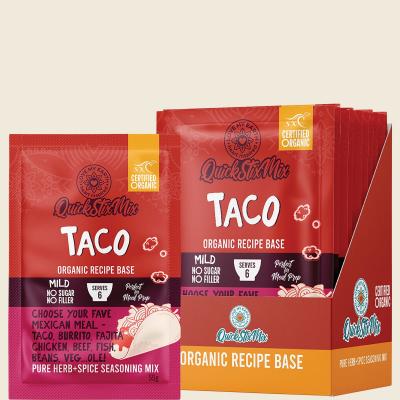 Quick Stix Mix Organic Recipe Base Taco 10x55g