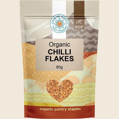 Organic Chilli Flakes 80g