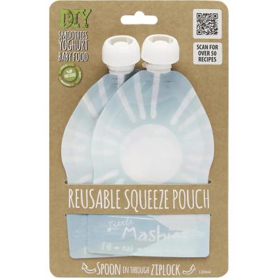 Reusable Squeeze Pouch Sun 2x130ml