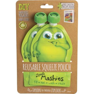 Reusable Squeeze Pouch Green 2x130ml
