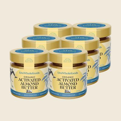 Organic Activated Almond Butter 6x200g