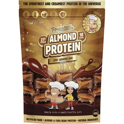 Premium Almond Protein Choc Caramel Bar 400g