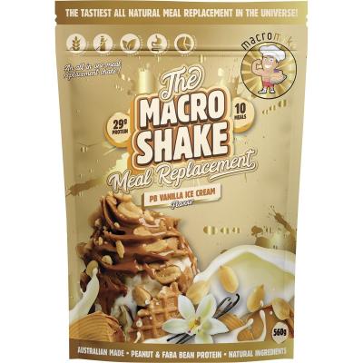 The Macro Shake Meal Replacement PB Vanilla Ice Cream 560g