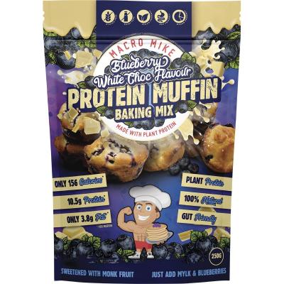 Muffin Baking Mix Almond Protein Blueberry White Choc 250g