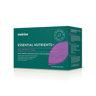 Melrose Essential Nutrients+ Balanced And Lean Sachet 3g x 30 Pack
