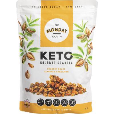 Keto Gourmet Granola Crunchy Roast Almond & Cardamon 800g