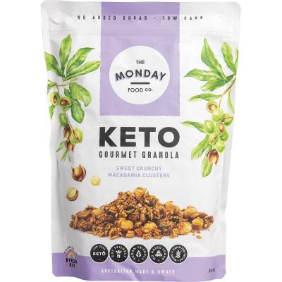 Keto Gourmet Granola Sweet Crunchy Macadamia Clusters 800g