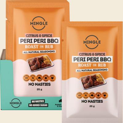 Peri Peri BBQ Roast Or Rub All Natural Seasoning 12x25g