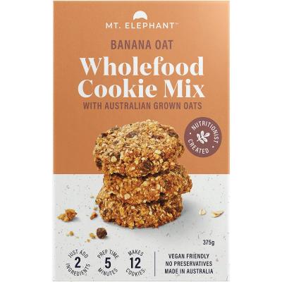 Wholefood Cookie Mix Banana Oat 5x375g