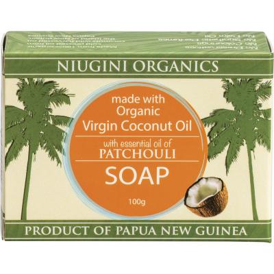 Virgin Coconut Oil Soap Patchouli 100g