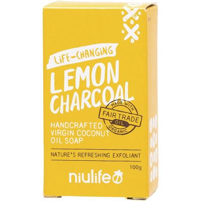 Coconut Oil Soap Lemon Charcoal 100g