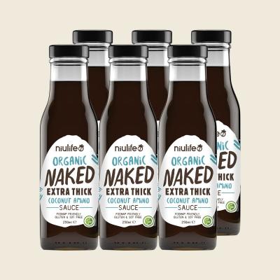 Organic Coconut Amino Sauce Extra Thick Naked 6x250ml Organic Coconut Amino Sauce Extra Thick Naked 6x250ml