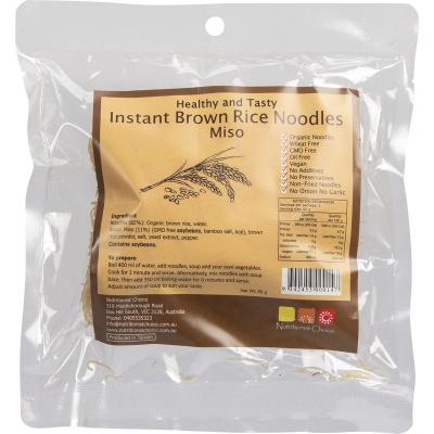 Instant Brown Rice Noodles Miso 60g Instant Brown Rice Noodles Miso 60g