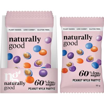 Peanut Mylk Partyz 60% less sugar 10x50g