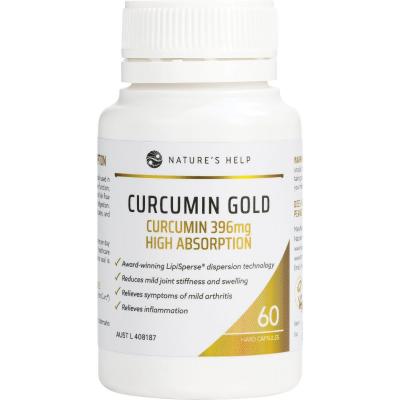 Curcumin Gold 396mg High Absorption Capsules 60 Caps