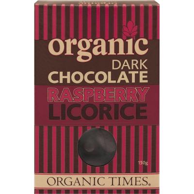 Dark Chocolate Raspberry Licorice 150g