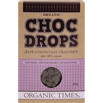 Choc Drops Dark Couverture Drops 200g