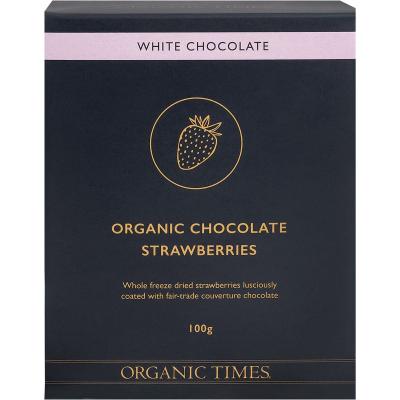 White Chocolate Strawberries 100g