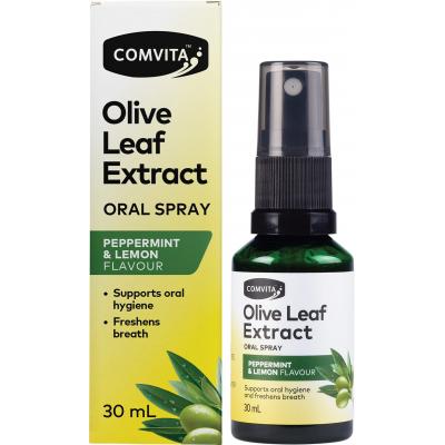 Olive Leaf Extract Oral Spray Peppermint & Lemon 30ml