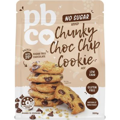 Chunky Choc Chip Cookie Mix No Sugar Added 320g