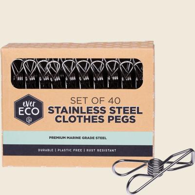 Stainless Steel Clothes Pegs Premium Marine Grade 40pk
