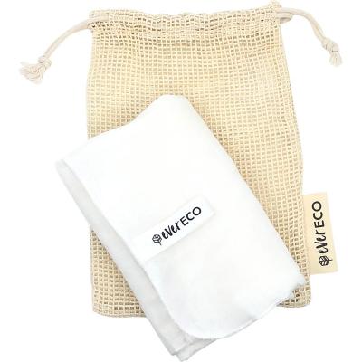 Muslin Facial Cloths with Cotton Wash Bag 2pk