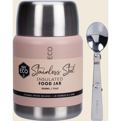 Insulated Stainless Steel Food Jar Rose 500ml