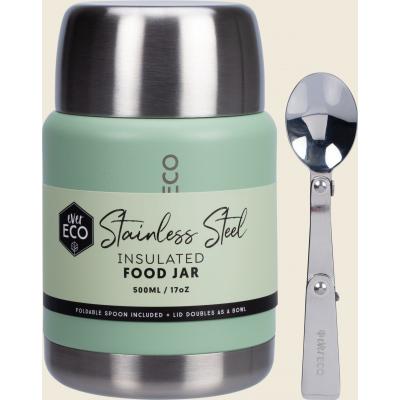 Insulated Stainless Steel Food Jar Sage 500ml