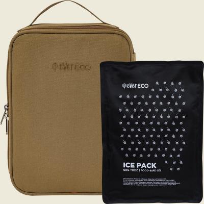Insulated Lunch Bag with Ice Pack Husk 1pc